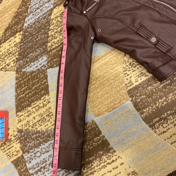 NWT Jou Jou hooded Faux Fur Moto Jacket XS - Picture 12 of 14